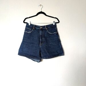 Zara Dark Blue Denim Jean Shorts